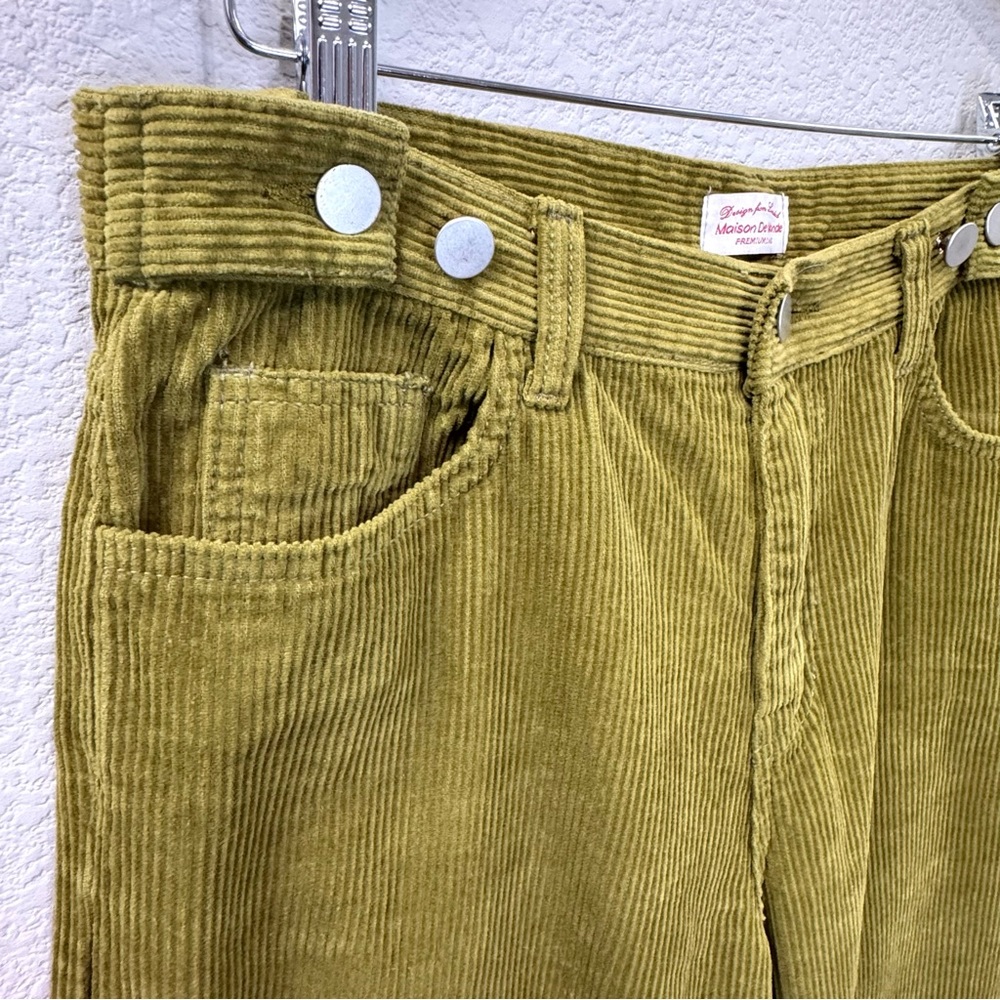Vintage Olive Wide Leg Pants - Picture 5 of 10